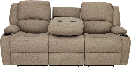 Vista 5 de RecPro Charles Powered - Asiento reclinable de pared para caravana de 80 pulgadas, color avena