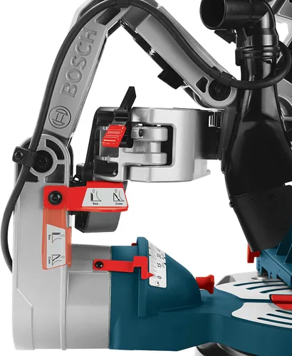 Vista 8 de BOSCH CM10GD - Sierra ingletadora compacta de 15 amperios con cable de 10 pulgadas de doble bisel deslizante con hoja de sierra de carburo de 60