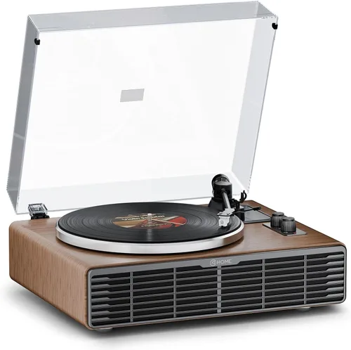 Vista 10 de Reproductor de discos de vinilo con altavoces, Bluetooth, AT-3600L, 33/45RPM, grabación de PC