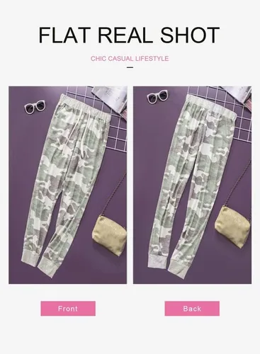 Vista 6 de Dokotoo - Pantalones deportivos de algodón para mujer, cintura elástica con cordón ajustable y bolsillos, estilo informal moderno, para correr