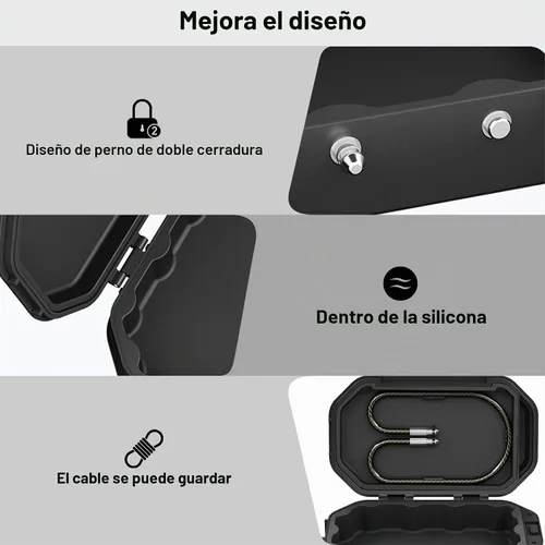 Vista 4 de Diyife Caja fuerte portátil, [impermeable] Caja de seguridad de viaje