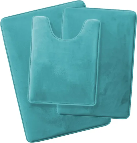 Vista 131 de Clara Clark Alfombra de Baño 24" x 17" - Alfombras de Baño, Tapete de Baño de Espuma Viscoelástica, Afelpado, Acogedor, Ultra Suave, Antideslizante
