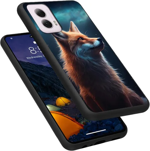 Vista 24 de Funda para Motorola Moto G Play 4G 2024, delgada y ligera, de silicona de TPU suave, color negro, ultrafina, para Motorola Moto G Play 4G 2024, Art