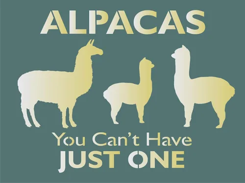 Vista 7 de Plantillas de Joanie Alpaca Can't Have Just One Llama Baby Farm Ranch Art Craft Farmhouse Hobby DIY Letreros reutilizables Mylar