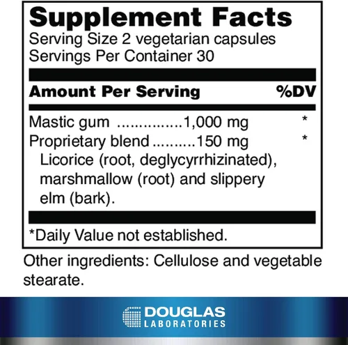 Vista 2 de Douglas Laboratories Pylori-Plex Masilla Gum Plus Nutrientes para la Salud Estomacal y Gastrointestinal* 60 Cápsulas