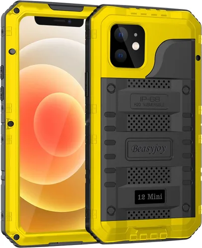Vista 15 de Beasyjoy Funda para iPhone 12 - Impermeable, Grado Militar Resistente a Golpes con Protector de Pantalla Integrado, Protección Completa del Cuerpo
