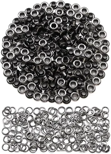 Vista 18 de SEMINI 800 Sets 4 Colors 6mm Grommet Eyelet Kit with Install Tool Kit