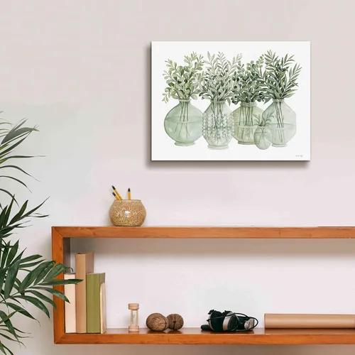 Vista 8 de Epic Graffiti "Simply Sage II" de Cindy Jacobs, arte de pared en lienzo giclée, 16 x 12 pulgadas