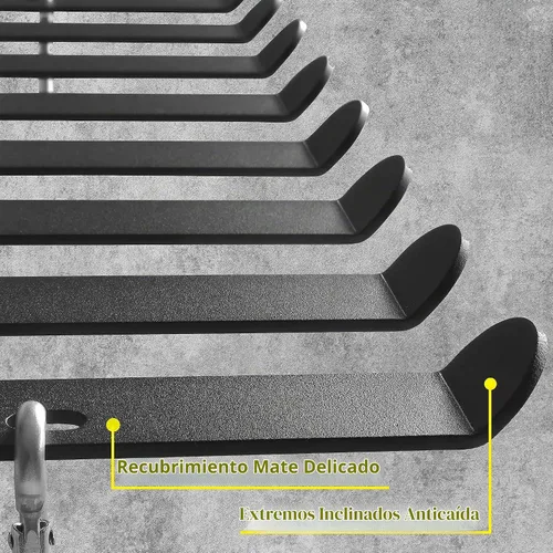 Vista 6 de Estante de almacenamiento de equipos de gimnasio multiusos para bandas de 17 pulgadas / 8 puntas