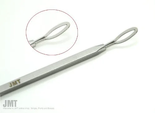 Vista 3 de JMT Herramienta profesional de limpieza de piel de acero inoxidable Extractor de Comedone Herramienta para el cuidado de la piel Blackhead Whitehead