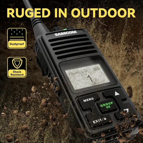 Vista 2 de Radios bidireccionales de 3000 mAh de largo alcance recargables de alta potencia, walkie talkies para adultos, radios comerciales programables de 2