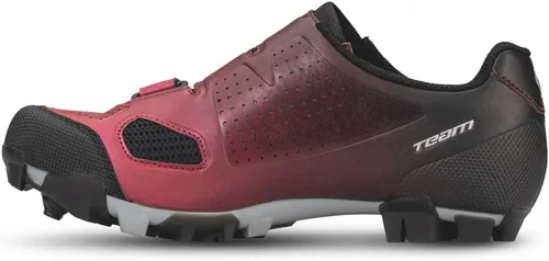 Vista 4 de SCOTT Zapato BOA MTB Team para mujer, Negro FadeRojo Metálico