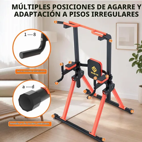 Vista 8 de Z ZHICHI Estación de inmersión plegable con capacidad de peso de 400 libras
