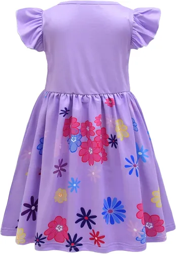 Vista 3 de Vestido de princesa de Isabella Mirabel Pepa Luisa Madrigal Cosplay para niñas