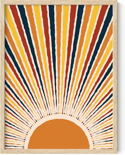 Vista 39 de HAUS AND HUES Póster de chakras, arte de pared zen espiritual, decoración de meditación, tabla de 7 chakras (marco beige, 12 x 16)