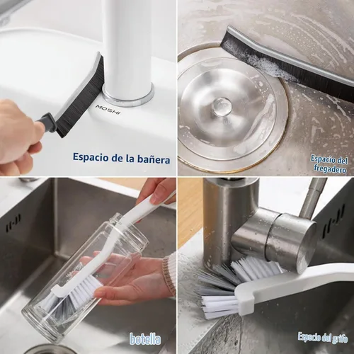 Vista 2 de CRAFNEW - 11 cepillos de limpieza de hendiduras, herramientas de limpieza para pequeñas grietas
