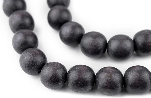 Vista 139 de TheBeadChest: cuentas de madera redondas naturales de 0.315 pulgadas, cuentas de madera sueltas espaciadoras para fabricar joyas, 4 tamaños