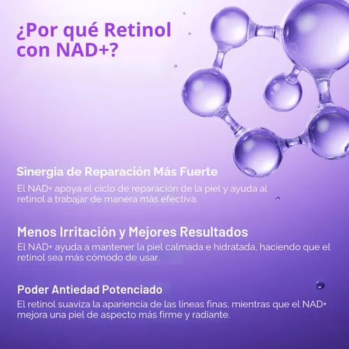 Vista 8 de numbuzin No.9 NAD+ Retinol Crema de ojos, Suero de ojos desinflamante y reafirmante para ojeras, arrugas y líneas finas, Péptidos y Niacinamida