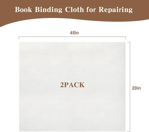 Vista 2 de AGUZXTM Juego de 2 piezas de tela para encuadernación de libros, material de reparación de libros, encuadernación de libros para reparar