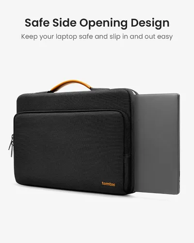 Vista 5 de tomtoc Estuche protector 360 para portátil de 13 pulgadas para el nuevo Surface Pro 11th, Copilot+PC 2024, Surface Pro 10/9/8/X con teclado Negro
