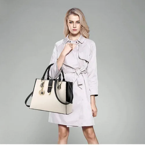 Vista 2 de Bolso bandolera de hombro con correa larga desmontable para mujer