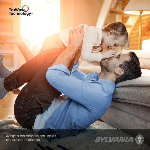 Vista 3 de LEDVANCE Sylvania - Bombilla LED TruWave Natural Series A19, equivalente a 75 W, eficiente 11 W, 1100 lúmenes, base media, regulable, esmerilada