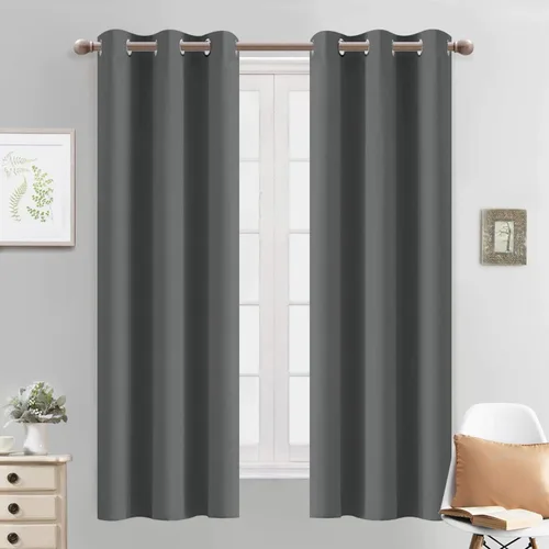 Vista 147 de Yakamok Cortinas opacas para dormitorio, aislamiento térmico, cortinas de oscurecimiento de habitación para sala de estar, juego de 2 paneles