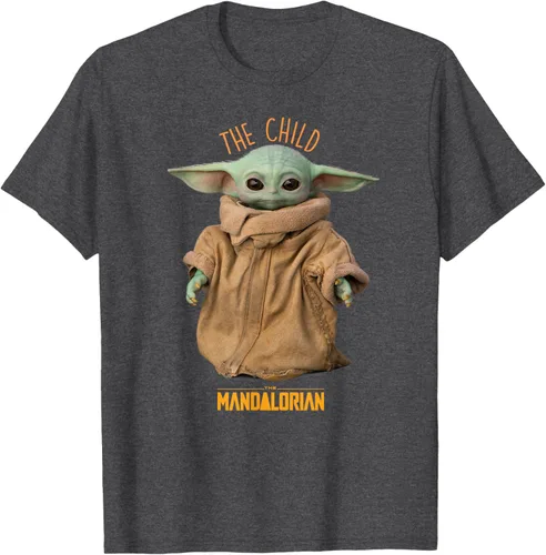 Vista 24 de Star Wars The Mandalorian Grogu The Child Photo Pose - Camiseta linda Negro