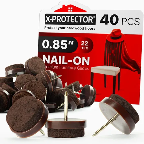 Vista 9 de X-Protector Almohadillas para Muebles con Martillo de Clavos - Martillo Magnético Pequeño con Garra para Instalar Protectores de Piso para Patas