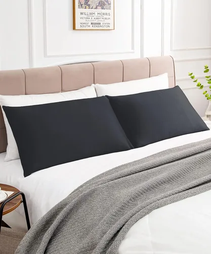Vista 2 de Warmstar Juego de 2 fundas de almohada de algodón de tamaño estándar, fundas de almohada de 600 hilos de 20 x 26 pulgadas, fundas de almohada