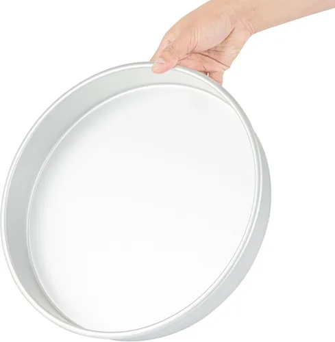 Vista 10 de Restaurantware -Met Lux - Molde para hornear de lado recto de 12 x 2 pulgadas, 1 molde redondo para tartas, listo para horno, congelable, anodizado