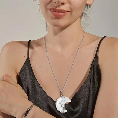 Vista 4 de Crystal Pendant Necklace for Woman Birthday Christmas