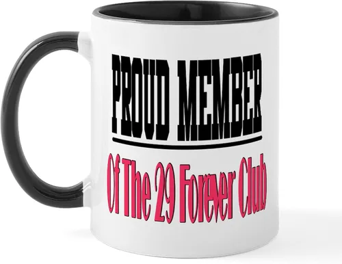 Vista 4 de CafePress 29 Forever Club Mug Taza de café de cerámica de 11 oz (11.0 fl oz)