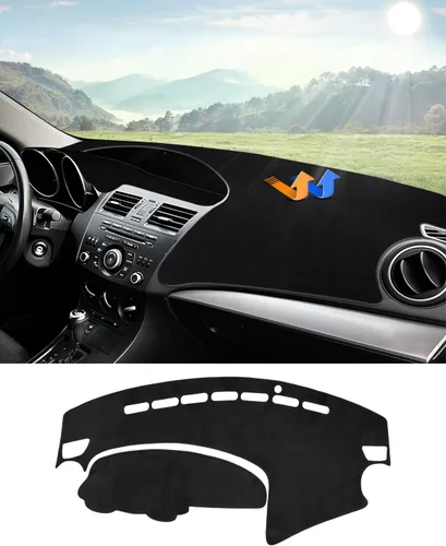Vista 51 de Autorder - Tapete para salpicadero para 2007-2013 Chevy Chevrolet Silverado/GMC Sierra con dos guanteras, accesorios, cubierta de salpicadero