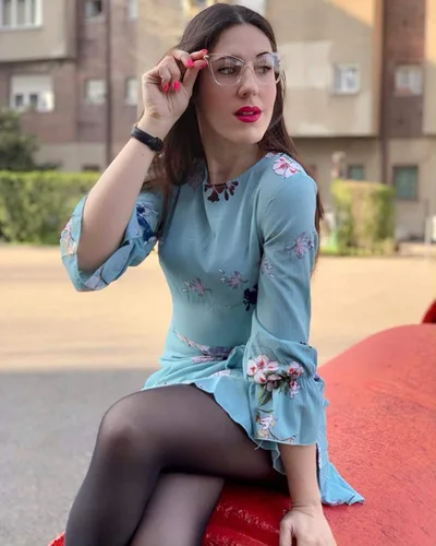 Vista 6 de FEISEDY Marco de gafas de ojo de gato de gran tamaño con lentes transparentes para mujer B2460