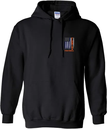 Vista 11 de Sudadera con capucha unisex de la bandera americana del color del equipo de fútbol