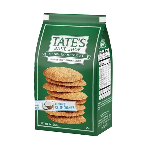 Vista 10 de Tate's Bake Shop Galletas crujientes de coco, 7 onzas