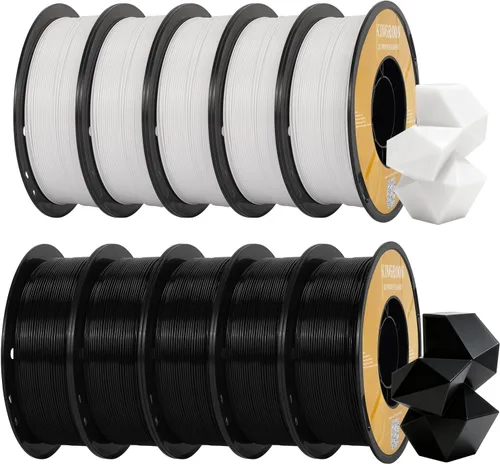 Vista 22 de Kingroon Paquete de filamento PLA de alta velocidad para impresora 3D de 1.75 mm, filamento rápido para impresora 3D para impresión hiper rápida