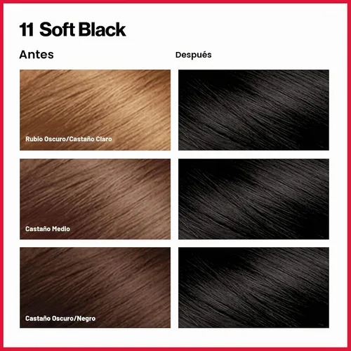 Vista 2 de Revlon Color Permanente para el Cabello, Tinte Permanente para el Cabello, Colorsilk con Cobertura 100% de Canas, Sin Amoníaco, Queratina