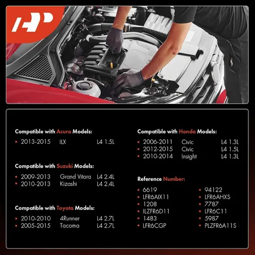 Vista 2 de A-Premium Bujías iridio platino (paquete de 4) compatibles con Honda Civic 2006-2015, Insight 2010-2014 y Toyota Tacoma 2005-2015 y Acura ILX
