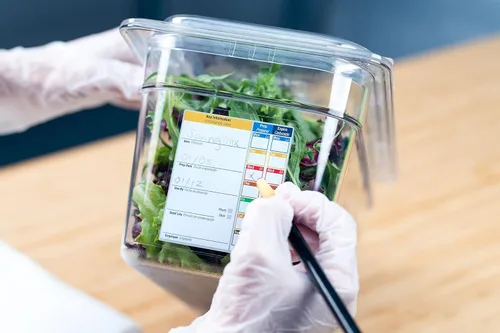 Vista 8 de Carlisle FoodService Products PermaLabel - Recuento de etiquetas, 4" de profundidad, transparente