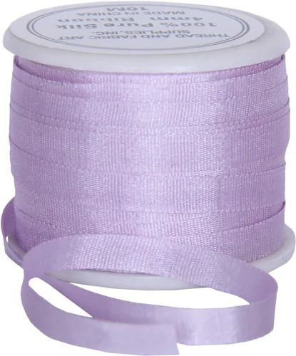 Vista 79 de Threadart Cinta de seda 100% pura - 3 tamaños - Docenas de colores - Castaño - 2 mm No. 524 Soft 100% pure silk ribbon on a single spool - perfect