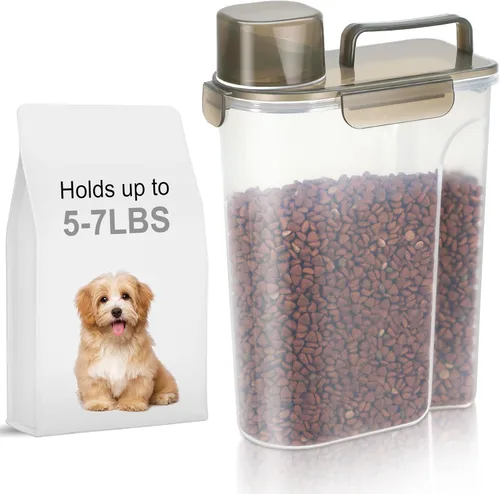 Vista 22 de LEAWALK Recipiente de almacenamiento de alimentos para perros, boquilla grande mejorada sin BPA, contenedores de plástico de almacenamiento
