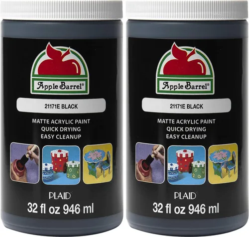 Vista 13 de Apple Barrel Pintura negra de 32 onzas líquidas (paquete de 1)