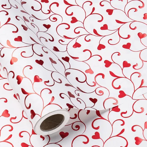 Vista 13 de RUSPEPA Rollo de Papel de Regalo de Boda, Mini Rollo, Elegante Diseño de Texto "Bride to Be" y Corazón, Papel de Regalo de Lámina Plateada
