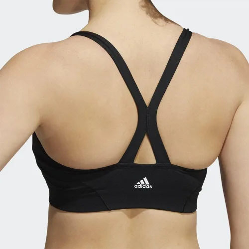 Vista 7 de adidas Sujetador de yoga ligero para mujer, blanco, (Wonder White)