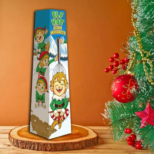 Vista 3 de Pelto Masajeador de Cuero Cabelludo en Caja de Regalo de Navidad - Rellenos de Calcetín para Hombres Adultos 2024. Ideas de Regalo de Intercambio