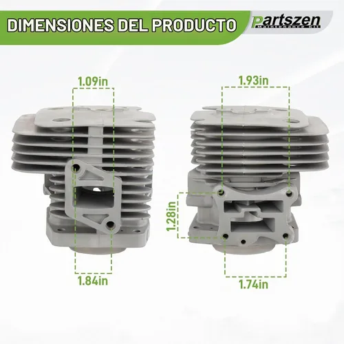 Vista 4 de 577257301 Pistón de cilindro para ventilador RedMax EBZ6500 EBZ6500RH EBZ7500 EBZ7500RH con kit de accesorios