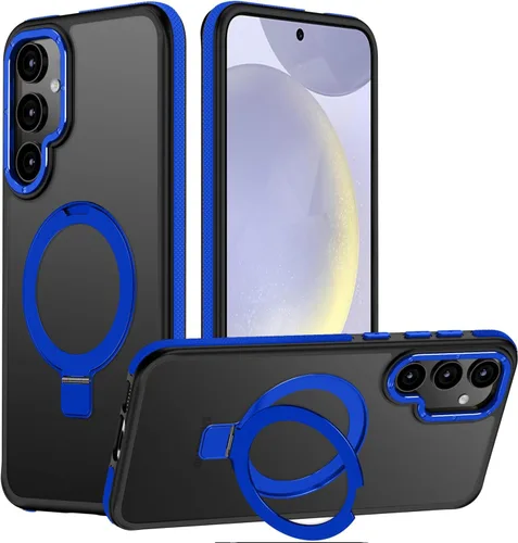 Vista 19 de Funda para Samsung Galaxy S24 Plus, soporte de anillo magnético ajustable [compatible con Magsafe], [protección a prueba de golpes de grado militar]