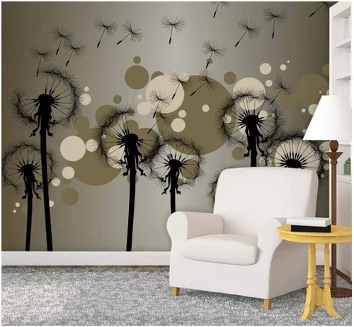 Vista 8 de Mural de pegatina removible para decorar el hogar Bonito árbol de cerezo en flor